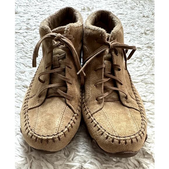 Skechers Women's Bikers Totem Pole Chukka Boot Size 7.5 Suede Casual Comfort - Picture 2 of 9